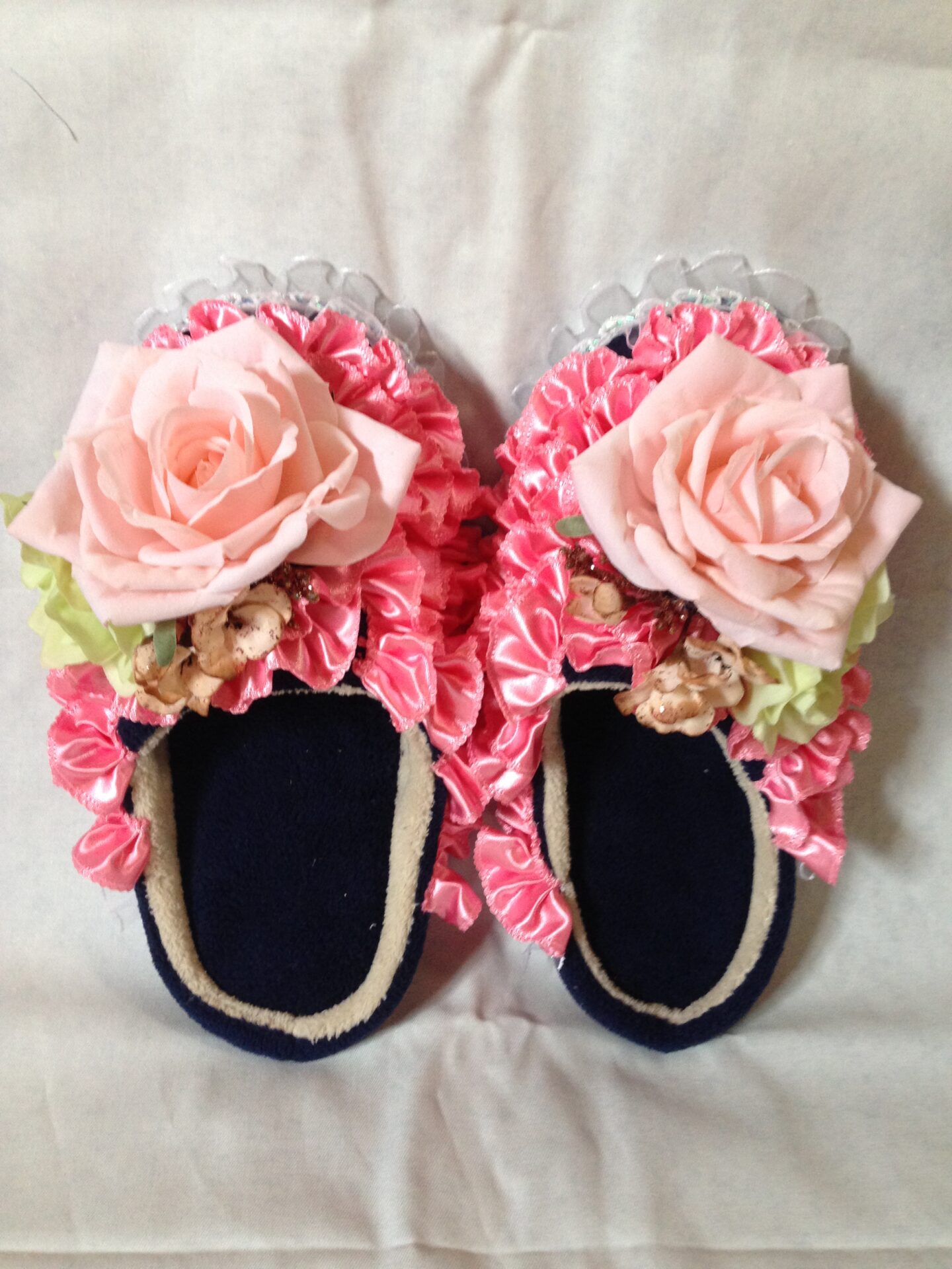 花束のスリッパ